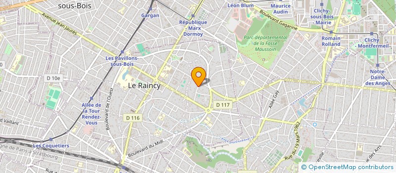 localisation de l'entreprise SCI SAM LEBLANC  LE RAINCY