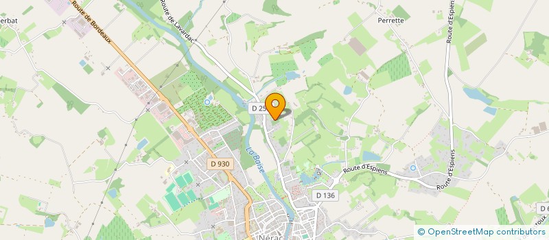 localisation de l'entreprise SCI SAM-SEB  NERAC