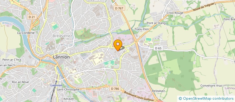 localisation de l'entreprise SCI SAM2204  LANNION