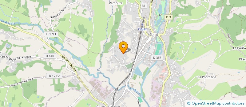 localisation de l'entreprise SCI SAMA  OBJAT