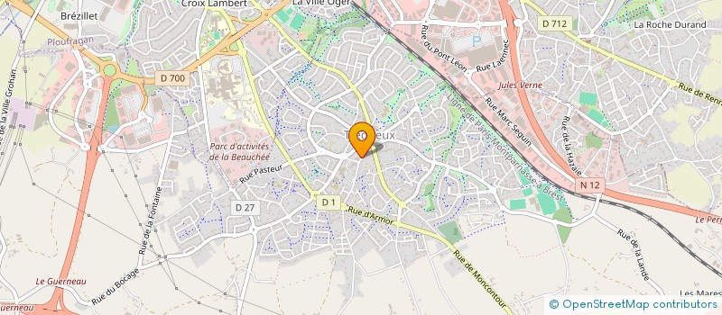 localisation de l'entreprise SCI SAMA  TREGUEUX