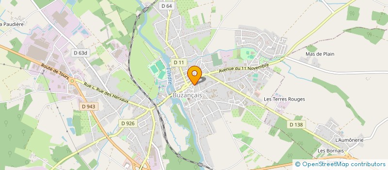 localisation de l'entreprise SCI SAMA à BUZANCAIS