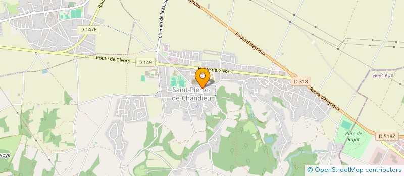 localisation de l'entreprise SCI SAMA  SAINT-PIERRE-DE-CHANDIEU