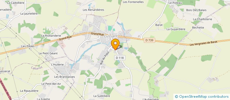 localisation de l'entreprise SCI SAMAAX  LUSSANT