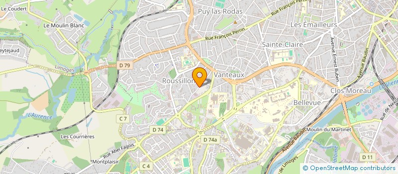 localisation de l'entreprise SCI SAMACA à LIMOGES