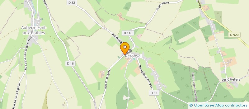 localisation de l'entreprise SCI SAMACE  RETONVAL