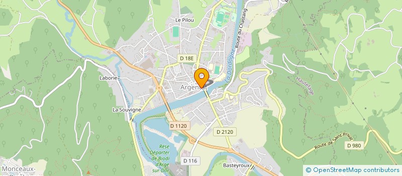 localisation de l'entreprise SCI SAMAFRA à ARGENTAT-SUR-DORDOGNE