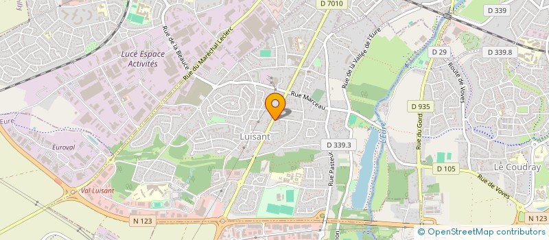 localisation de l'entreprise SCI SAMAGA à LUISANT