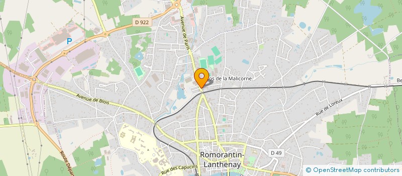 localisation de l'entreprise SCI SAMAGA  ROMORANTIN-LANTHENAY