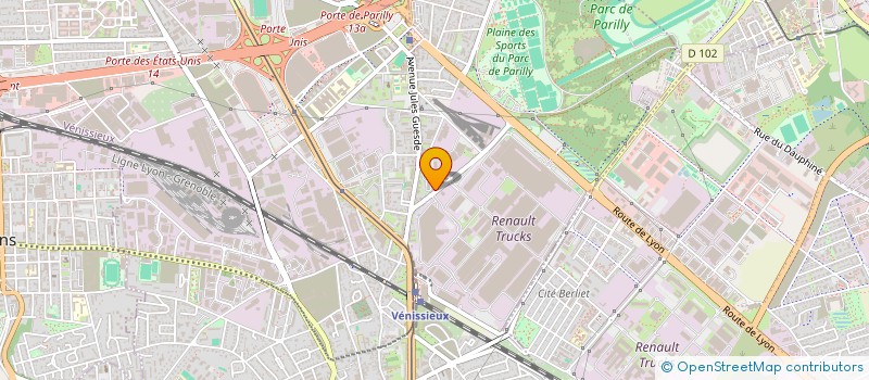 localisation de l'entreprise SCI SAMAJU  VENISSIEUX