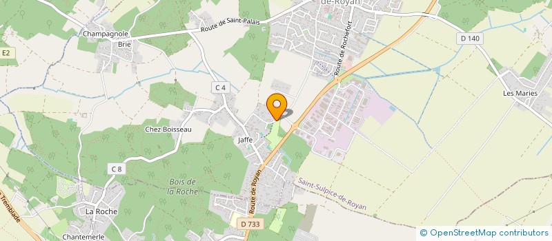 localisation de l'entreprise SCI SAMALE  SAINT-SULPICE-DE-ROYAN