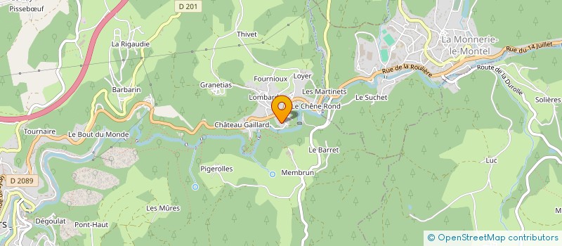 localisation de l'entreprise SCI SAMALO  THIERS