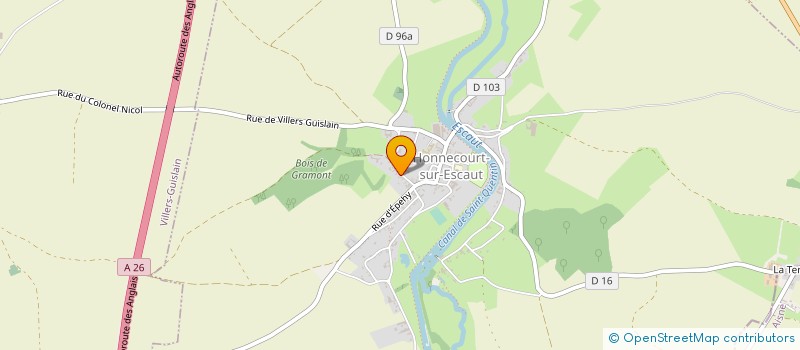 localisation de l'entreprise SCI SAMALU   HONNECOURT-SUR-ESCAUT