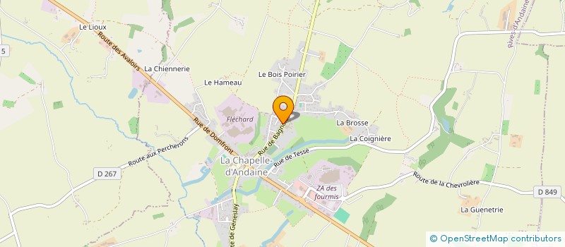 localisation de l'entreprise SCI SAMANADY à RIVES D'ANDAINE