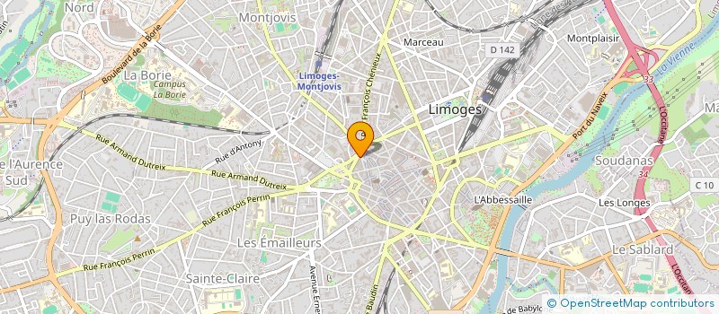 localisation de l'entreprise SCI SAMANTHA à LIMOGES