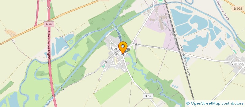 localisation de l'entreprise SCI SAMARA  CONDE-SUR-SUIPPE