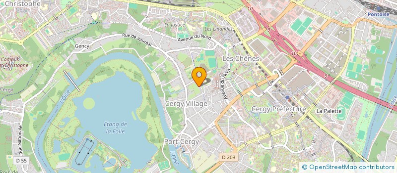 localisation de l'entreprise SCI SAMARCANDE  CERGY