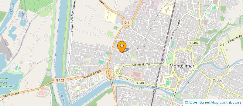 localisation de l'entreprise SCI SAMARIS à MONTELIMAR