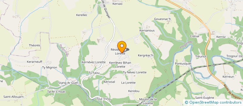 localisation de l'entreprise SCI SAMARO  PLOGONNEC