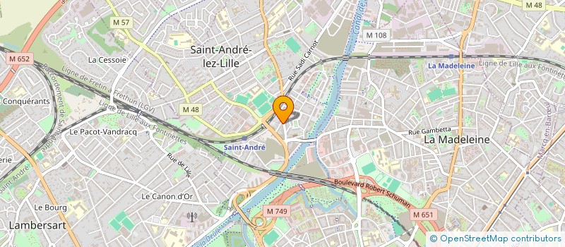 localisation de l'entreprise SCI SAMASED  SAINT-ANDRE-LEZ-LILLE