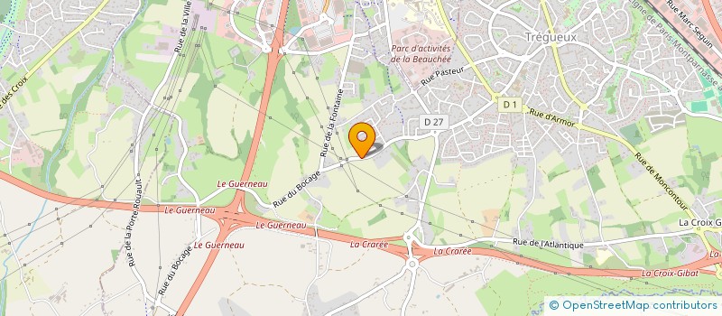 localisation de l'entreprise SCI SAMAUA  TREGUEUX