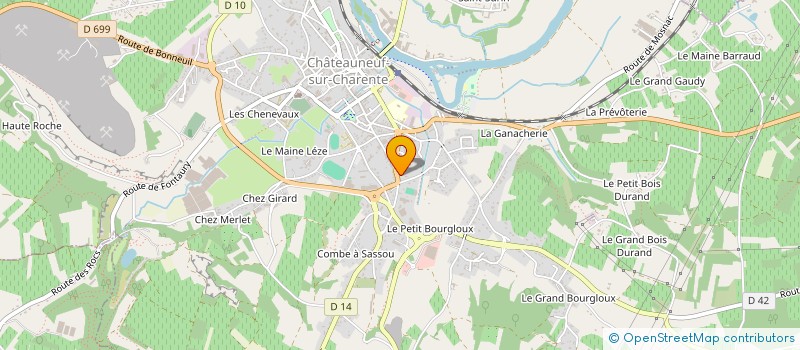 localisation de l'entreprise SCI SAMBA à CHATEAUNEUF-SUR-CHARENTE
