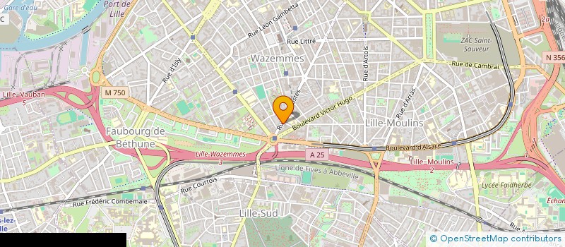 localisation de l'entreprise SCI SAMBRE 33 à LILLE