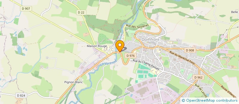 localisation de l'entreprise SCI SAMBRE-VARENNE à DOMFRONT-EN-POIRAIE