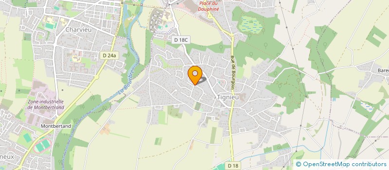 localisation de l'entreprise SCI SAMCO  TIGNIEU-JAMEYZIEU