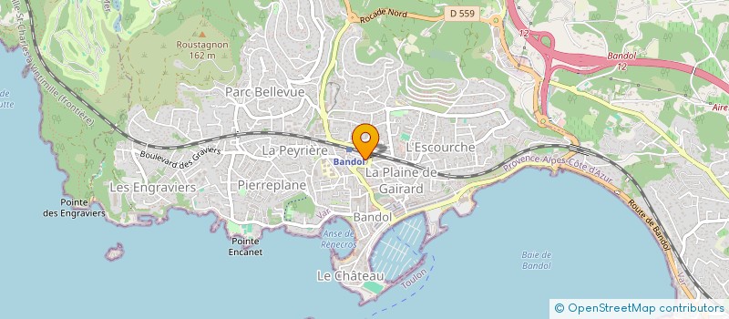 localisation de l'entreprise SCI SAMCYR  BANDOL