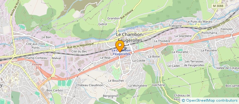 localisation de l'entreprise SCI SAME  LE CHAMBON-FEUGEROLLES