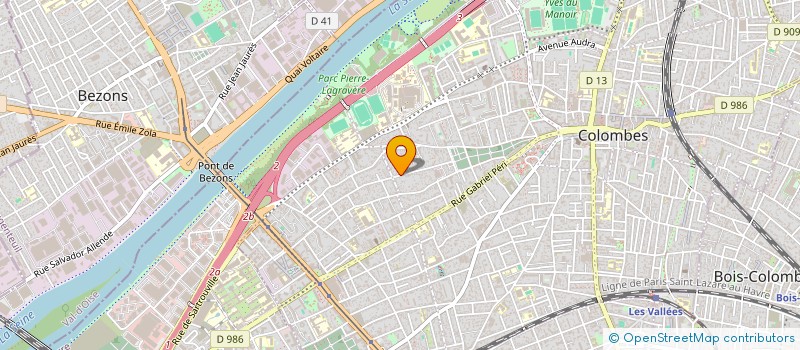 localisation de l'entreprise SCI SAMENO à COLOMBES