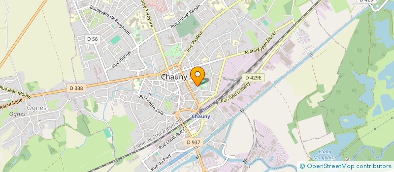 localisation de l'entreprise SCI SAMERIK à CHAUNY