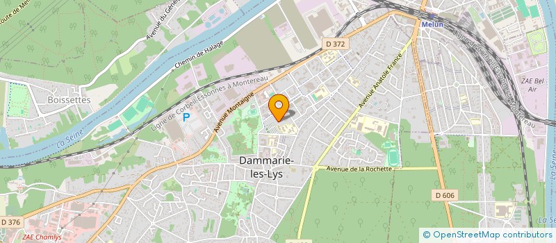 localisation de l'entreprise SCI SAMET à DAMMARIE-LES-LYS