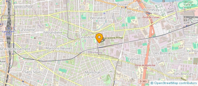 localisation de l'entreprise SCI SAMHEDI  VILLEURBANNE