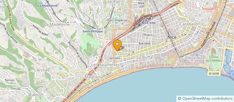 localisation de l'entreprise SCI SAMI à NICE