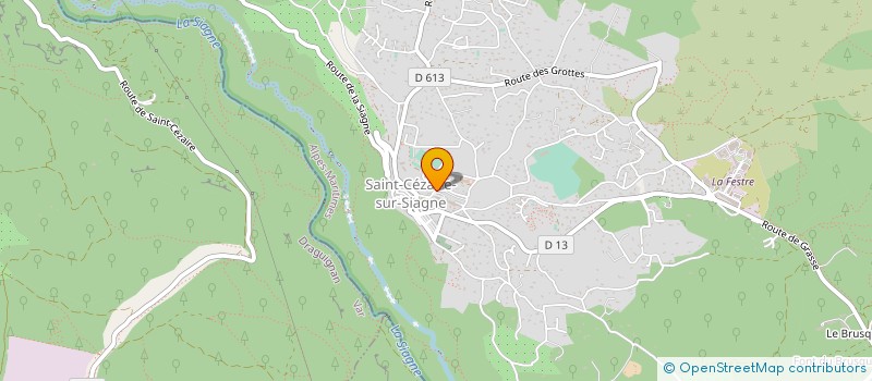 localisation de l'entreprise SCI SAMI à SAINT-CEZAIRE-SUR-SIAGNE