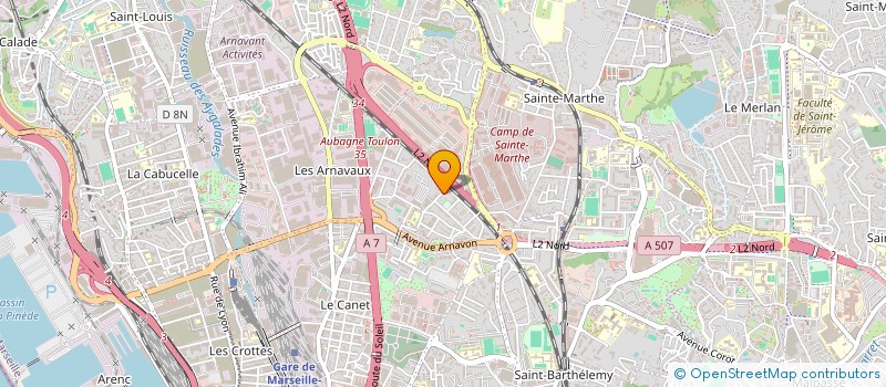 localisation de l'entreprise SCI SAMI à MARSEILLE 14EME