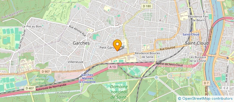 localisation de l'entreprise SCI SAMI à GARCHES