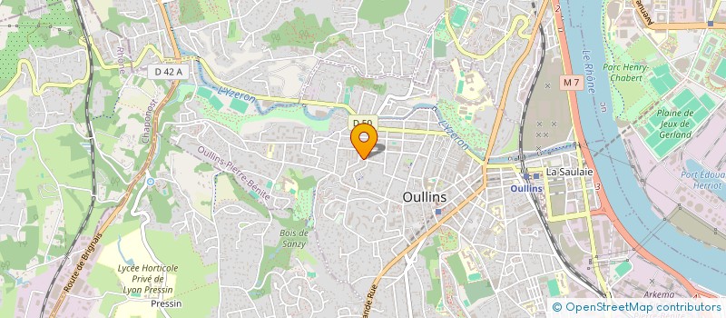 localisation de l'entreprise SCI SAMIE  OULLINS-PIERRE-BENITE