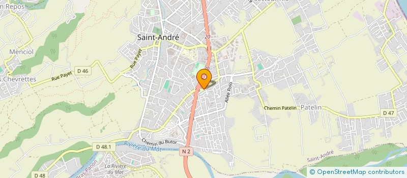 localisation de l'entreprise SCI SAMINADIN JACKY à SAINT-ANDRE