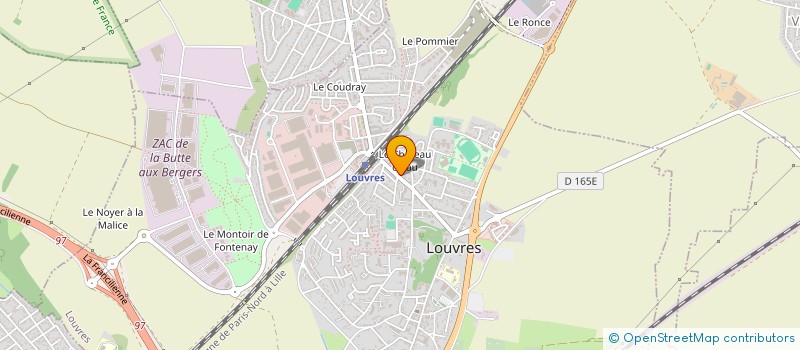 localisation de l'entreprise SCI SAMINJ  LOUVRES