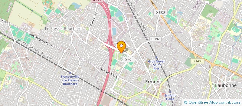 localisation de l'entreprise SCI SAMIR à ERMONT