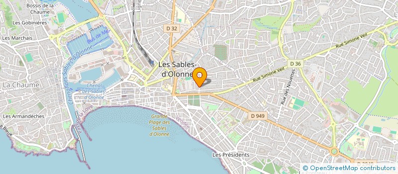 localisation de l'entreprise SCI SAMIVAN à LES SABLES D'OLONNE