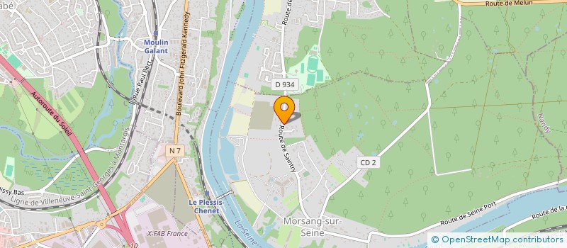 localisation de l'entreprise SCI SAMK  MORSANG-SUR-SEINE