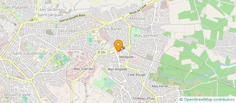 localisation de l'entreprise SCI SAMM 2  CABESTANY