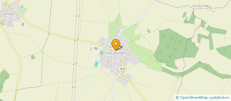 localisation de l'entreprise SCI SAMM  HAUDIVILLERS