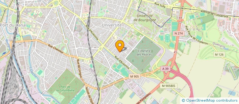 localisation de l'entreprise SCI SAMM à DIJON