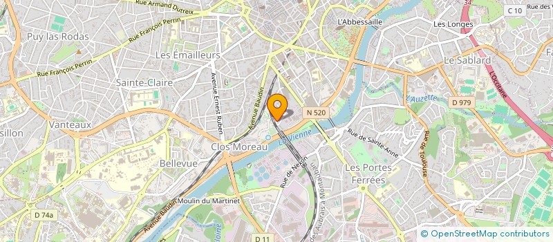 localisation de l'entreprise SCI SAMMAT  LIMOGES
