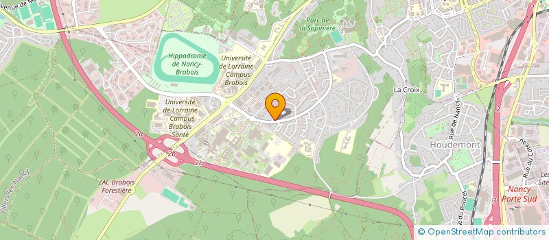 localisation de l'entreprise SCI SAMMI  VANDUVRE-LES-NANCY